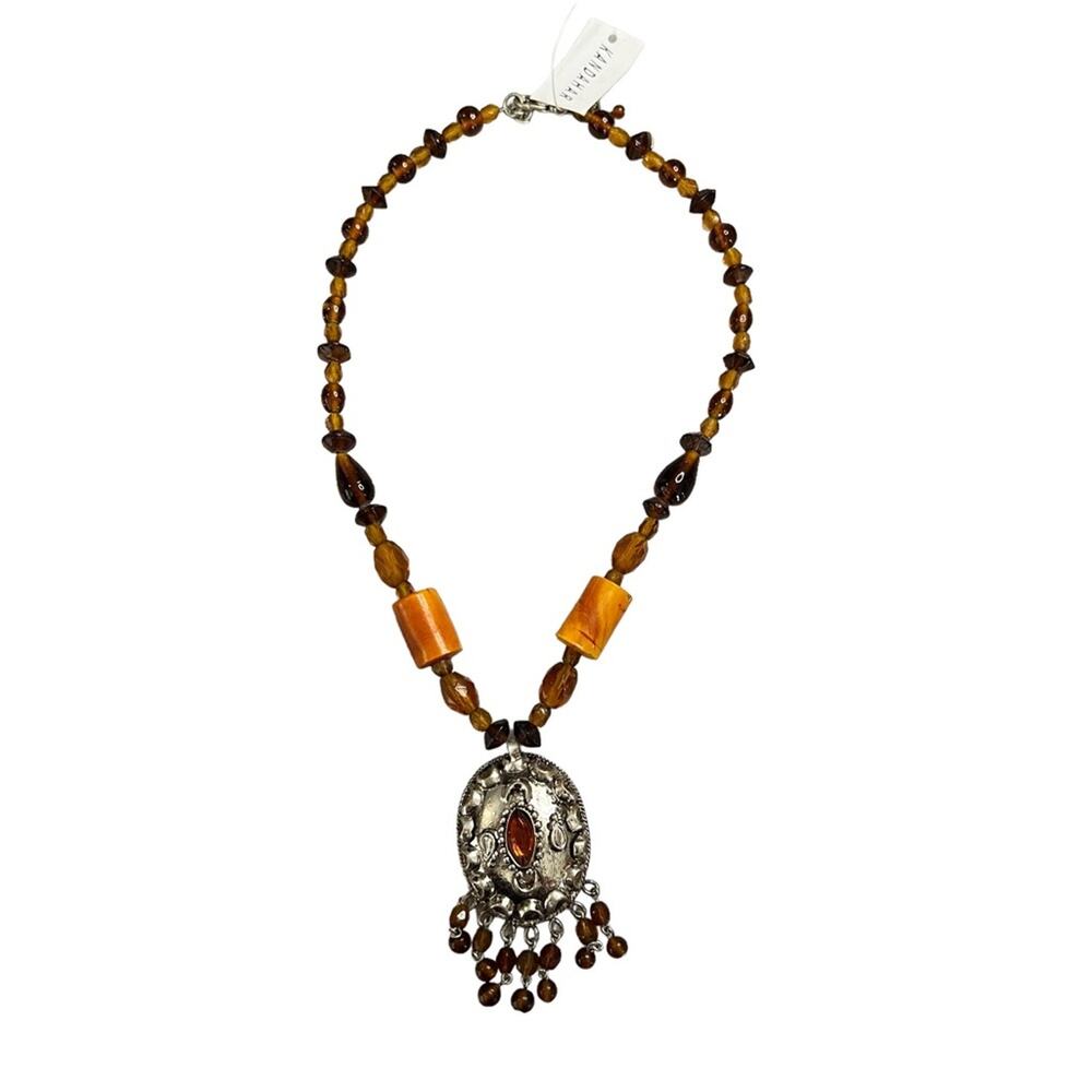 Kandahar glass bohemian necklace made in India